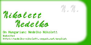 nikolett nedelko business card